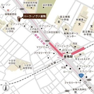 【地図】 | パーク・ノヴァ巣鴨