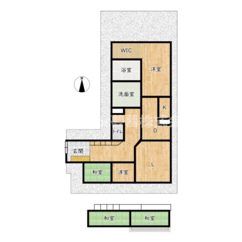 【中古戸建て】大津市昭和町の間取り