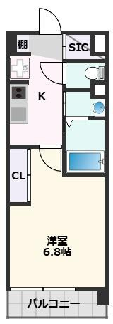 【間取り】 | Luxe新大阪Ⅵ
