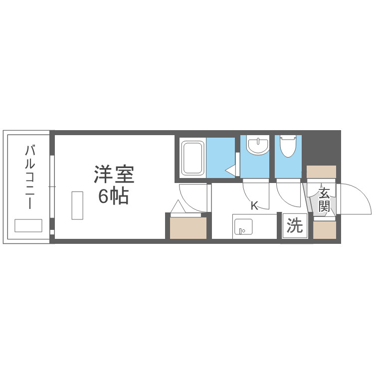 大阪市浪速区日本橋東３丁目の賃貸マンションの間取り