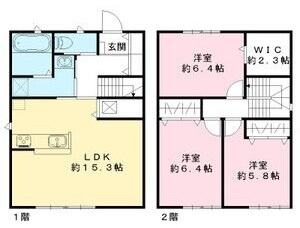 Ｂｏｓｃｏ Ｇａｒｄｅｎ東名西Ａの間取り