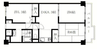 【間取り】 | ジュネシオン平井 | 間取りです。