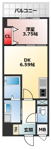 【間取り】 | クローバー・グランツ新金岡