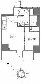 横浜市中区福富町西通の賃貸マンションの間取り