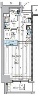【間取り】 | ＭＡＸＩＶ浅草ＭＩＲＡＩＳ | 間取りです。