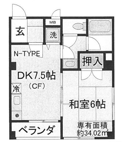 プルミエール勧修寺の間取り