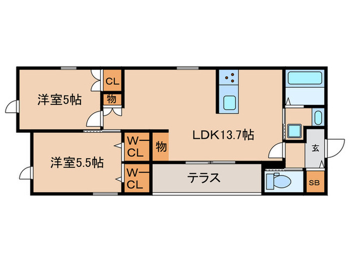 カサキーナの間取り