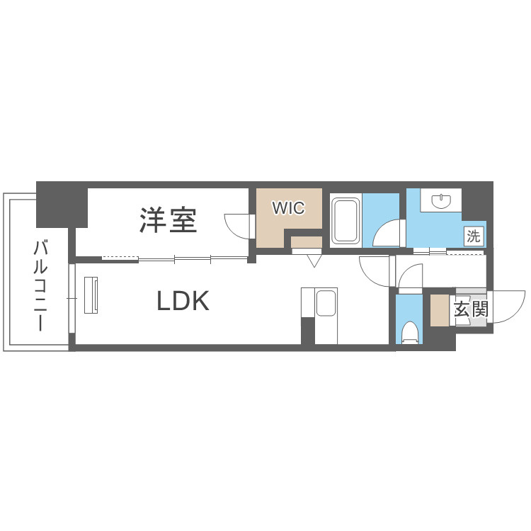 大阪市浪速区幸町３丁目の賃貸マンションの間取り