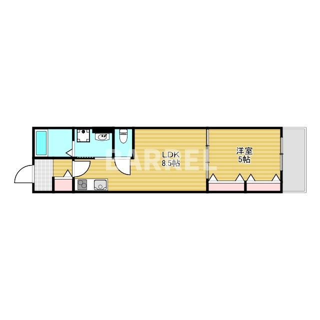 クリエオーレ福町Ⅱの間取り