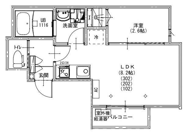 ＫＥＩＡＩ　ＲＥＳＩＤＥＮＣＥ　北上尾Ⅴの間取り