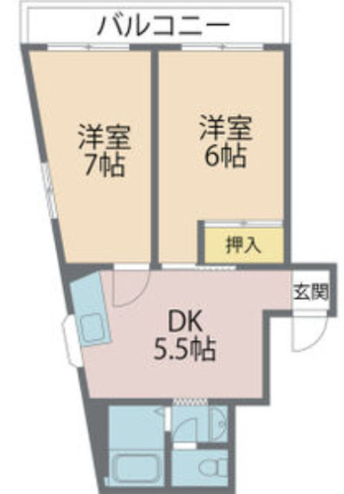 【間取り】 | アミティハイツ太子橋
