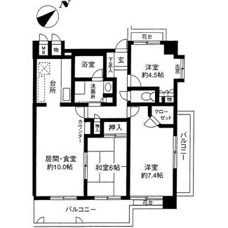 【間取り】 | 冨浜KSビル