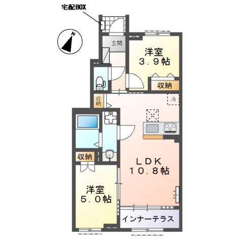 【間取り】 | 入間市狭山台　アパートＡ棟新築工事