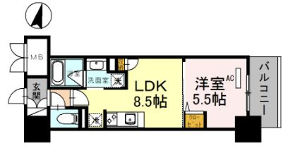 Ponte　Cieloの間取り