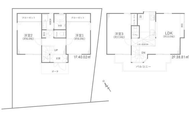 【間取り】 | 世田谷区祖師ヶ谷大蔵六丁目戸建て