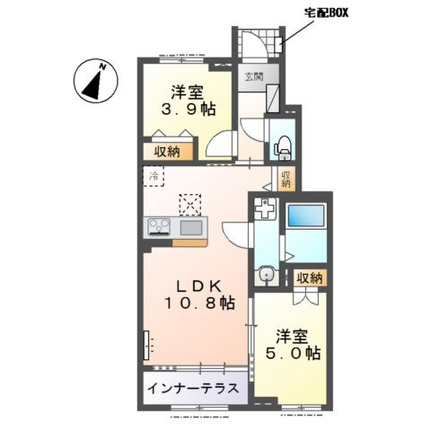 【間取り】 | 入間市狭山台　アパートＡ棟新築工事