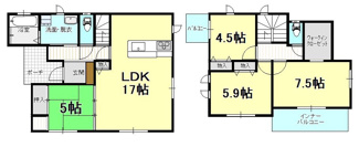 【間取り】 | 新築戸建　東長戸4丁目　B号棟