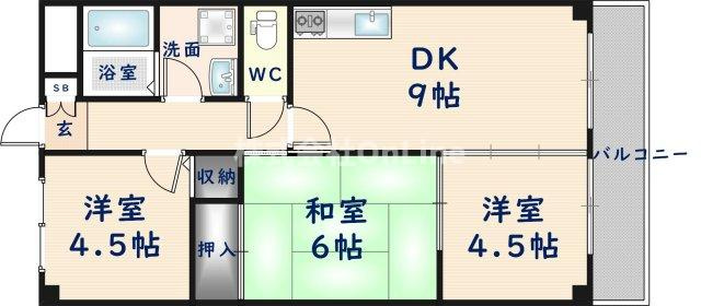 【間取り】 | カーサフィオーレ壱番館