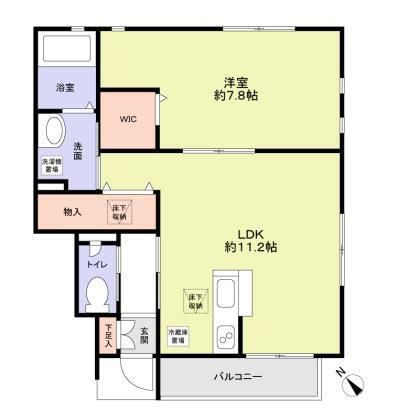 ペアＡの間取り