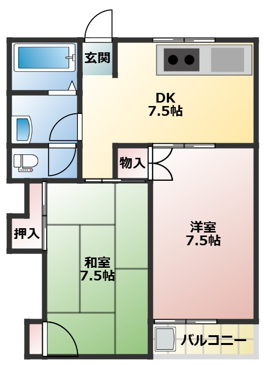 クレールメゾンKの間取り