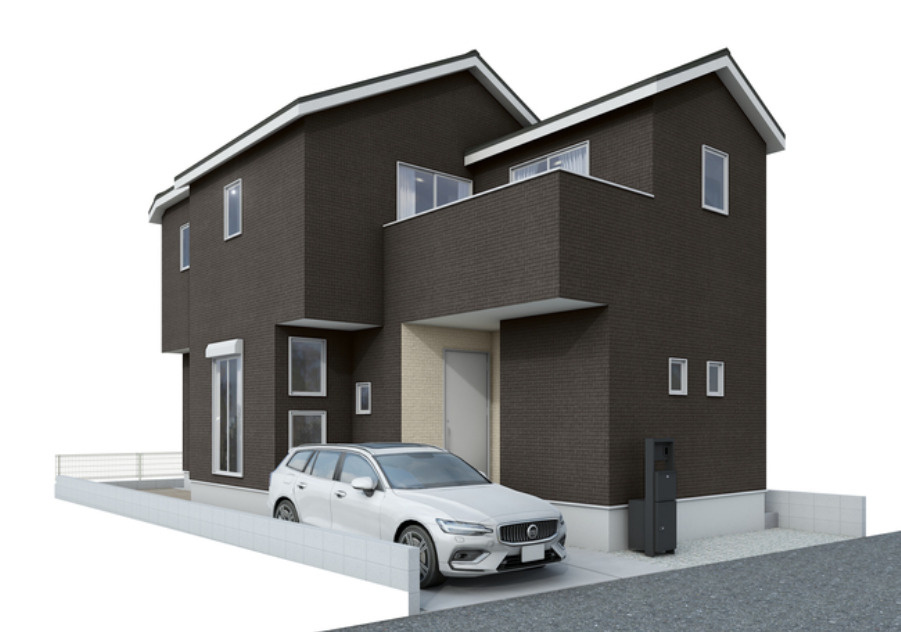 草加市青柳2丁目 新築分譲住宅の外観パース