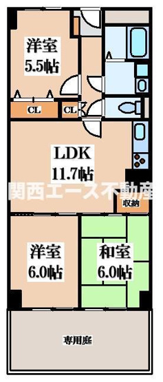 【間取り】 | 久宝寺グリーンマンション