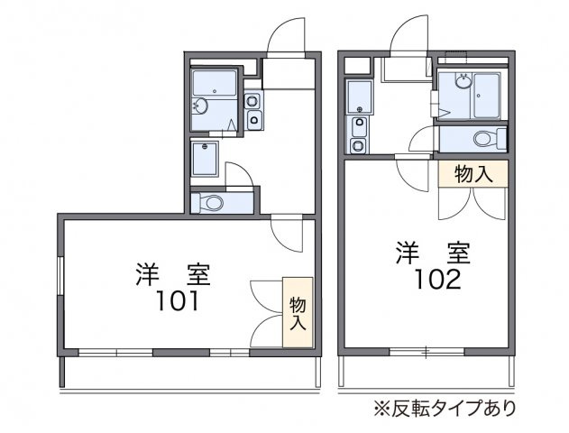 レオパレスサクセスⅠの間取り|画像2