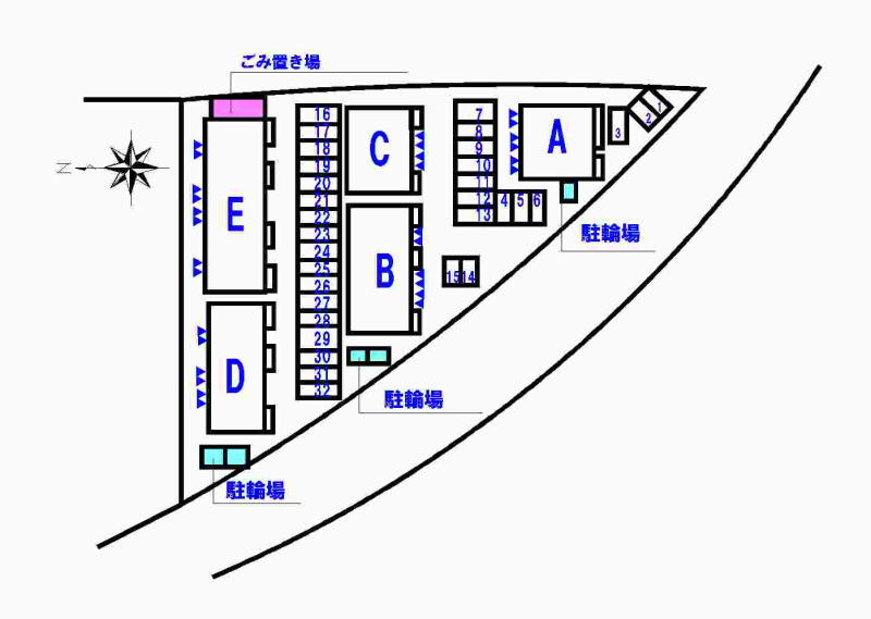 リシェコリーヌＣの駐車場|駐車場