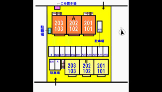 【駐車場】 | パークハイツ平台Ａ | 駐車場