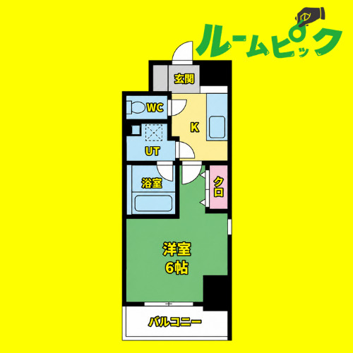 PULCHRA IMAIKE　名古屋市賃貸　仲介手数料無料の間取り