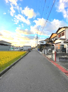 泉佐野市 日根野（日根野駅） 住宅用地の前面道路含む現地写真