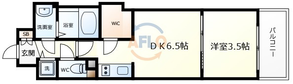 スワンズシティ谷町ブリエの間取り|スワンズシティ谷町ブリエ　間取り