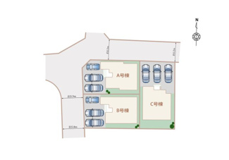 【区画図】 | 新築戸建　東長戸4丁目　C号棟