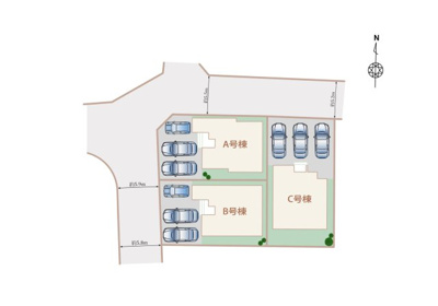 【区画図】 | 新築戸建　東長戸4丁目　C号棟