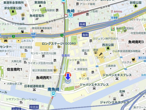 サンワード魚崎C棟の地図