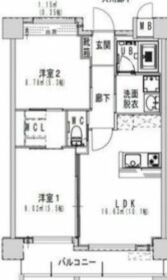 ヒルクレスト菊陽グランデの間取り|同タイプの別のお部屋の写真です。現況優先