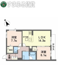 【間取り】 | ヴェネ・シャルム　岡崎市江口２丁目