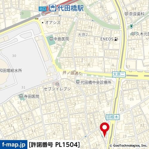 ベルエール代田の地図