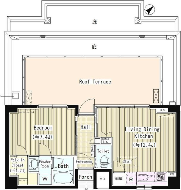 ＰＲＩＭＥ　ＵＲＢＡＮ　東中野　ＣＯＵＲＴの間取り