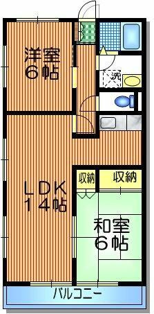 ピアレス下北沢Ａの間取り|間取りです