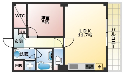 【間取り】 | ヴェヌスタ西田辺