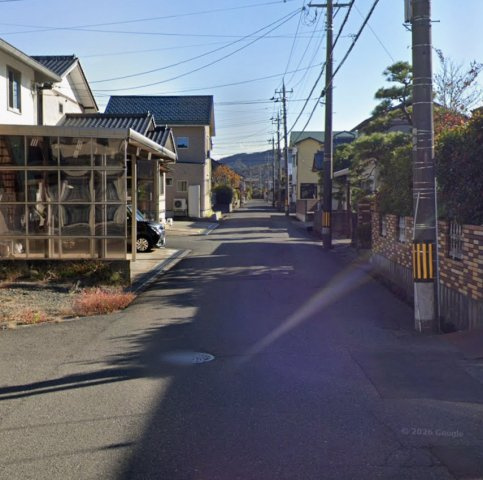 福井市下江守町　土地の前面道路含む現地写真
