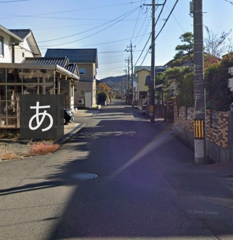 福井市下江守町　土地の前面道路含む現地写真