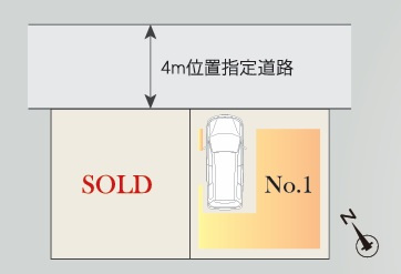市川市平田４丁目４２０②の区画図