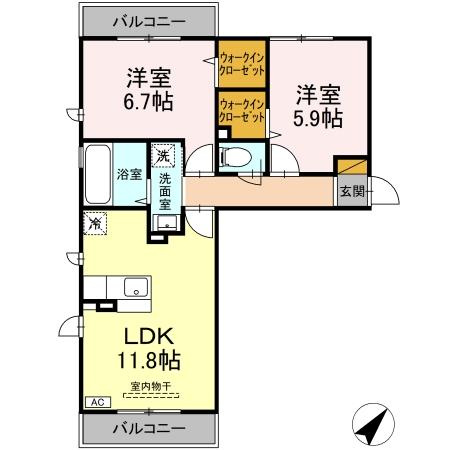 エスペランサAの間取り