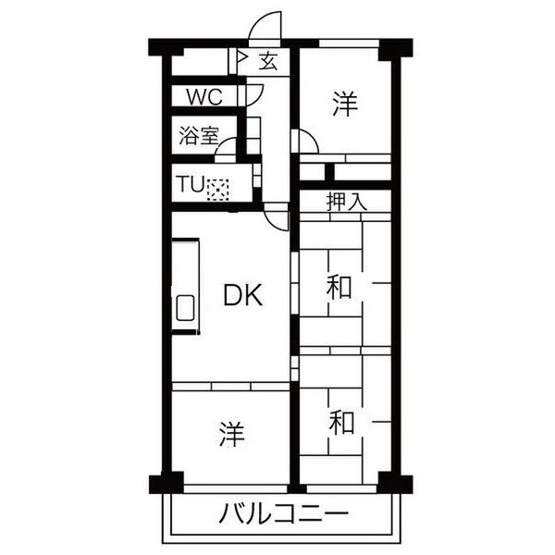 【間取り】 | シャルム小阪参番館