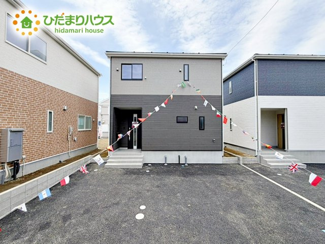 【外観】 | 石岡市東光台第4　新築戸建　2号棟 | 風通しが良いため、夏は風を感じて涼しく過ごせます(^^♪