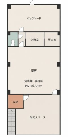 百合丘1丁目店舗の間取り