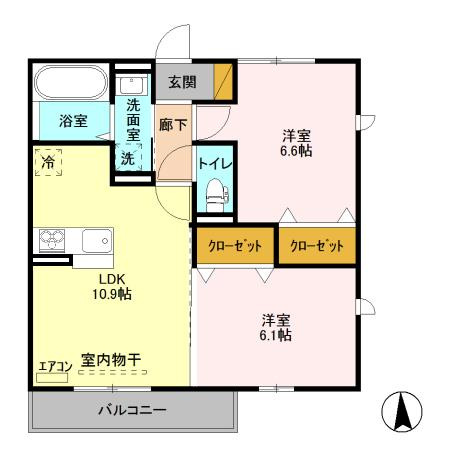 ゼピュロスみどりの C棟の間取り