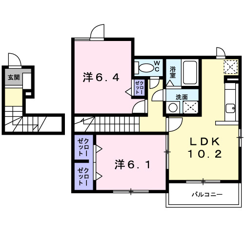 【間取り】 | カリーノフィオーレＣ